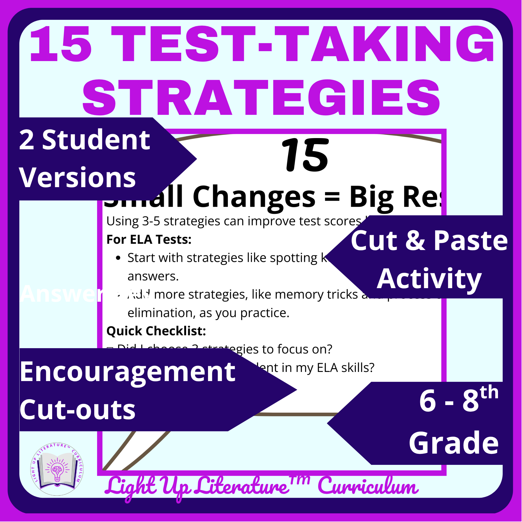 15 ELA Test-Taking Strategies for Middle School | Research-Based Test Prep Grades 6–8
