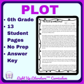 6th Grade Plot Development Worksheets | No-Prep Fiction Analysis | Light Up Literature
