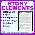 6th Grade Story Elements Mini-Unit | RL.6.3 No-Prep Fiction Passages & Answer Keys