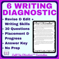 6th Grade Writing Diagnostic Test | 30 Questions + Key | Light Up Literature