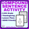 Thanksgiving FANBOYS Craft | Compound Sentences Gr. 6–8 | Light Up Literature