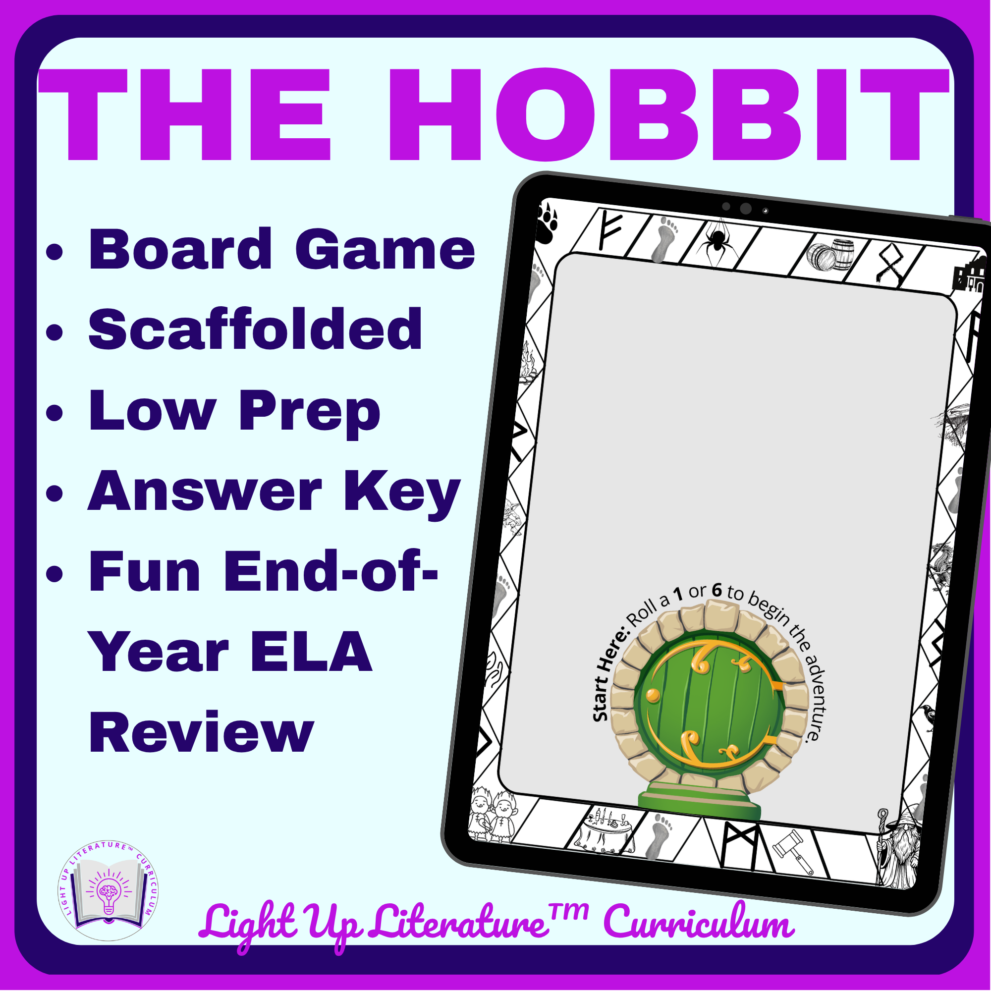 The Hobbit Board Game — Middle School ELA Review