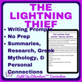 The Lightning Thief Writing Prompts | Light Up Literature