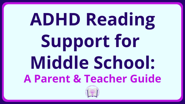 Positive Support Resource for Your ADHD Middle Schooler
