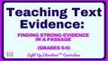 FREE Evidence Toolkit for Grades 6-8